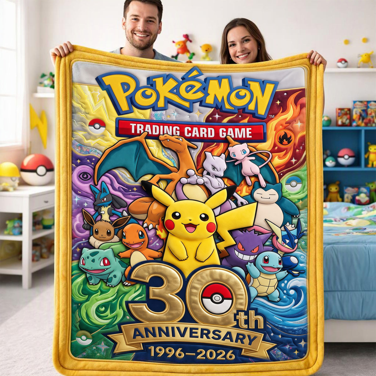 30th Anniversary Creature Blanket - Personalized Gifts 05nalu260926
