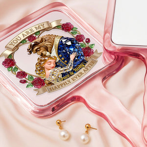 Romantic Fairy Tale Handheld Mirror - Personalized Gifts For Couple 01QHDT021225-Homacus