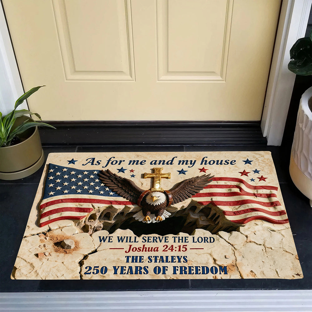 250 Years Of Freedom Doormat - Personalized Gifts For Family 01TGQN140426-Homacus