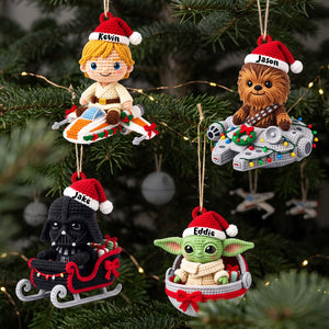 Little Warriors Merry Xmas In The Universe Acrylic Ornament - Personalized Christmas Gifts 05tyta121026-Homacus