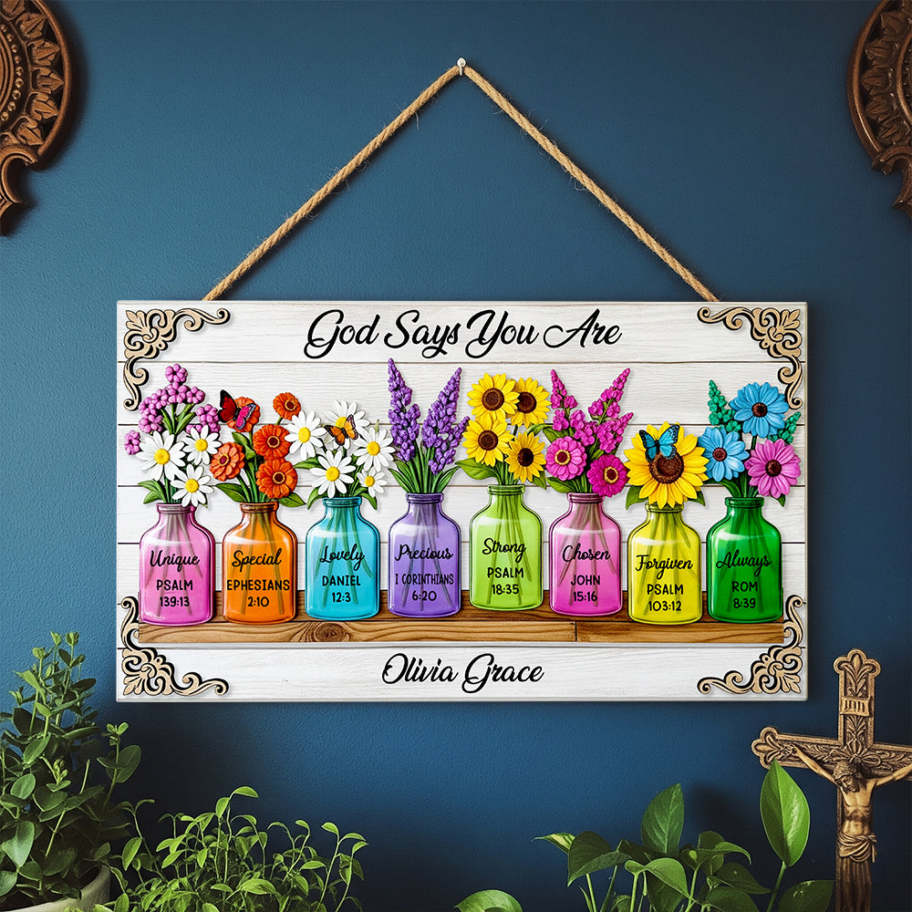 Thank You God Wood Sign Personalized Gifts for Christians 03HUDT120625-Homacus