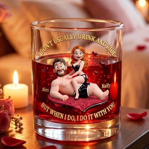 Fun Couple Whiskey Glass, Personalized Gifts For Couple 04QHLU230126-Homacus