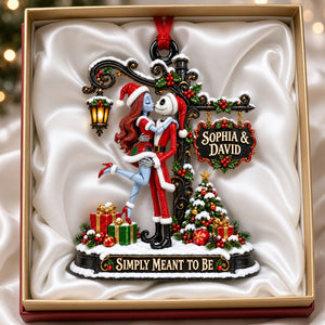 Spooky Sweethearts Acrylic Christmas Ornament - Personalized Gifts For Couple 06TYDH160926-Homacus
