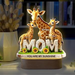 Giraffe Mom Led Light - Personalized Gifts For Mom 02hupu230425-Homacus