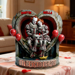 Gothic Love Couple Acrylic Plaque - Personalized Gift For Couples 02PAMG030226-Homacus