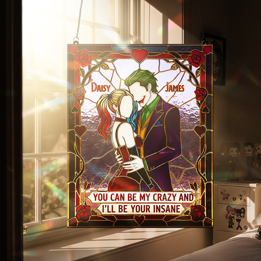 Mischievous Couple Suncatcher Ornament - Personalized Gifts For Couple 04kita011225-Homacus