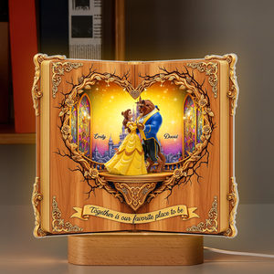 Enchanted Couple Book LED Light - Personalized Gift For Couple 02OHPU080725-Homacus