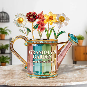 Grandma Birth Month Flowers Acrylic Plaque - Personalized Gifts For Grandma 04tgtn040625-Homacus