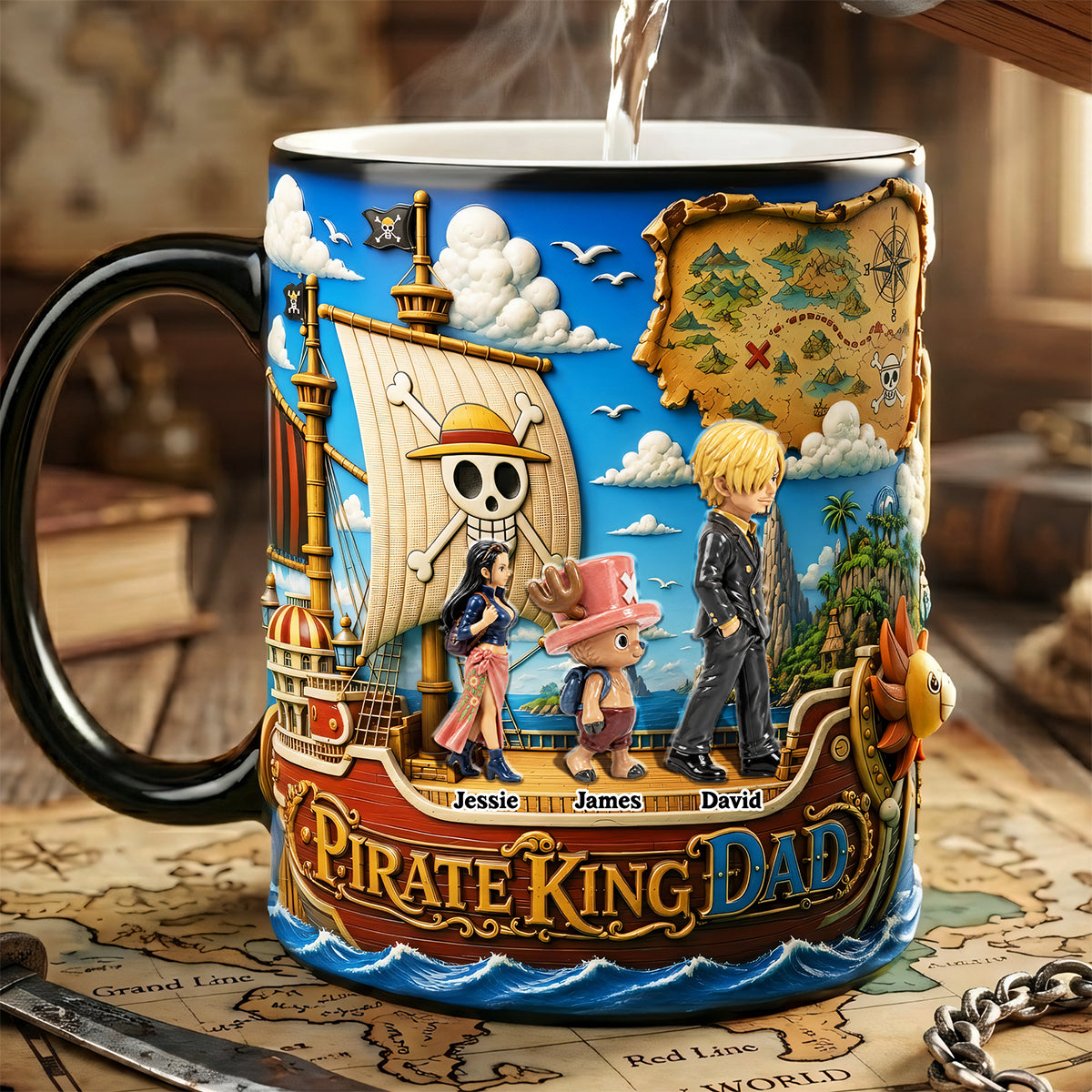 Daddy Adventure Crew Magic Coffee Mug - Personalized Gifts For Father's Day 02tota110526-Homacus