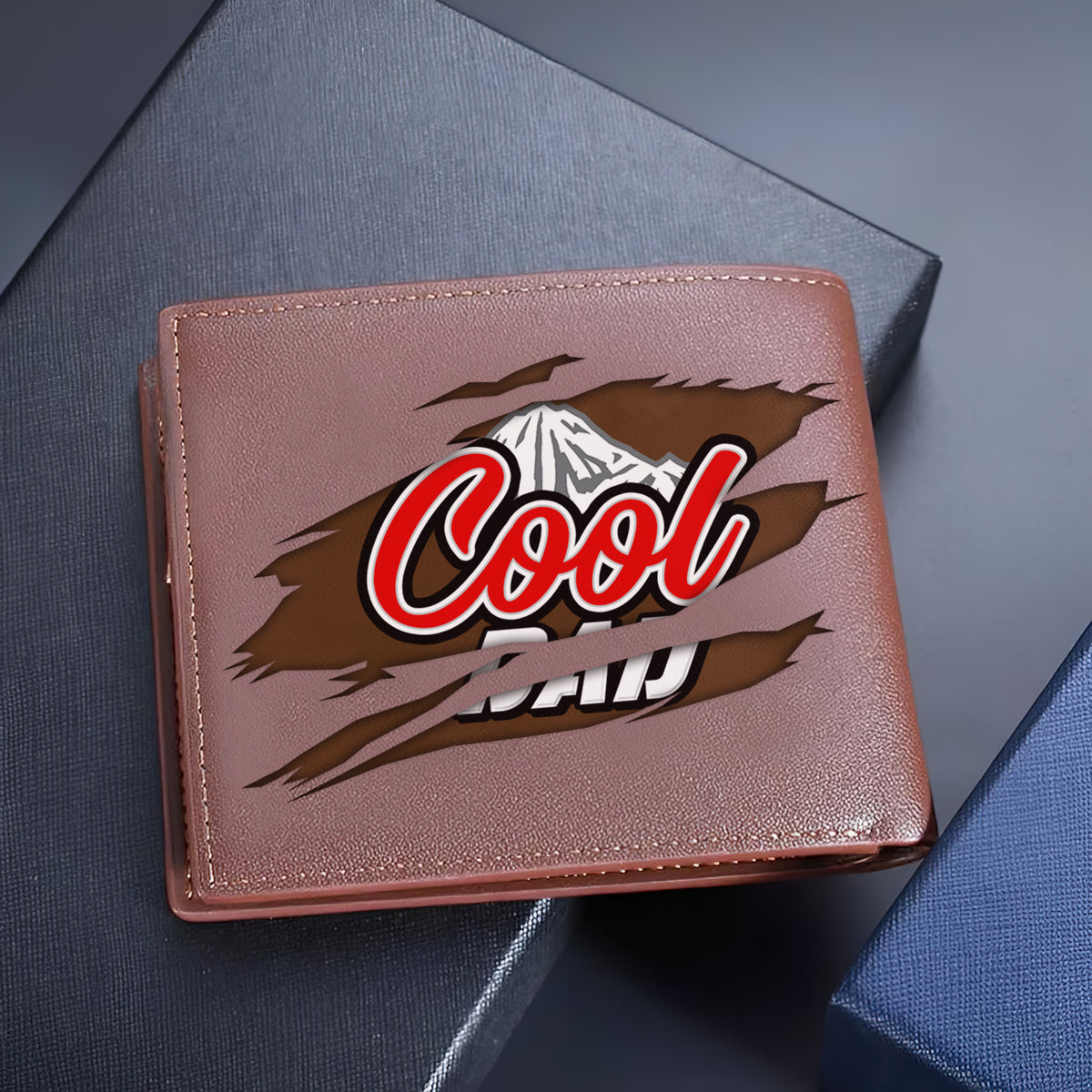 Personalized Gifts For Dad PU Leather Wallet 02OHPU030624-Homacus