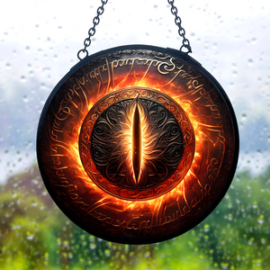 Gifts For Fantasy Novel Fans Stained Glass Ornament, Mysterious Fire Eye 03qhpu280824-Homacus