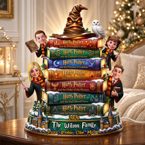 Bookstack Family Light Box - Personalized Gifts For Christmas Family Acrylic Light Box 04TYDT211026-Homacus