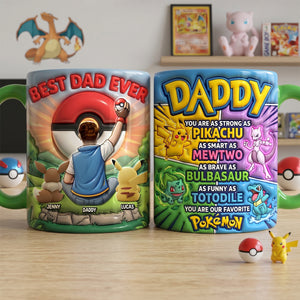 Adventure Dad And Kids Accent Mug - Personalized Gifts For Dads 04natn120526-Homacus