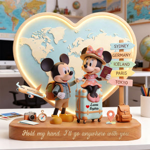 Wherever With You Acrylic Plaque - Personalized Gifts For Travel Lover 05PATN100226-Homacus