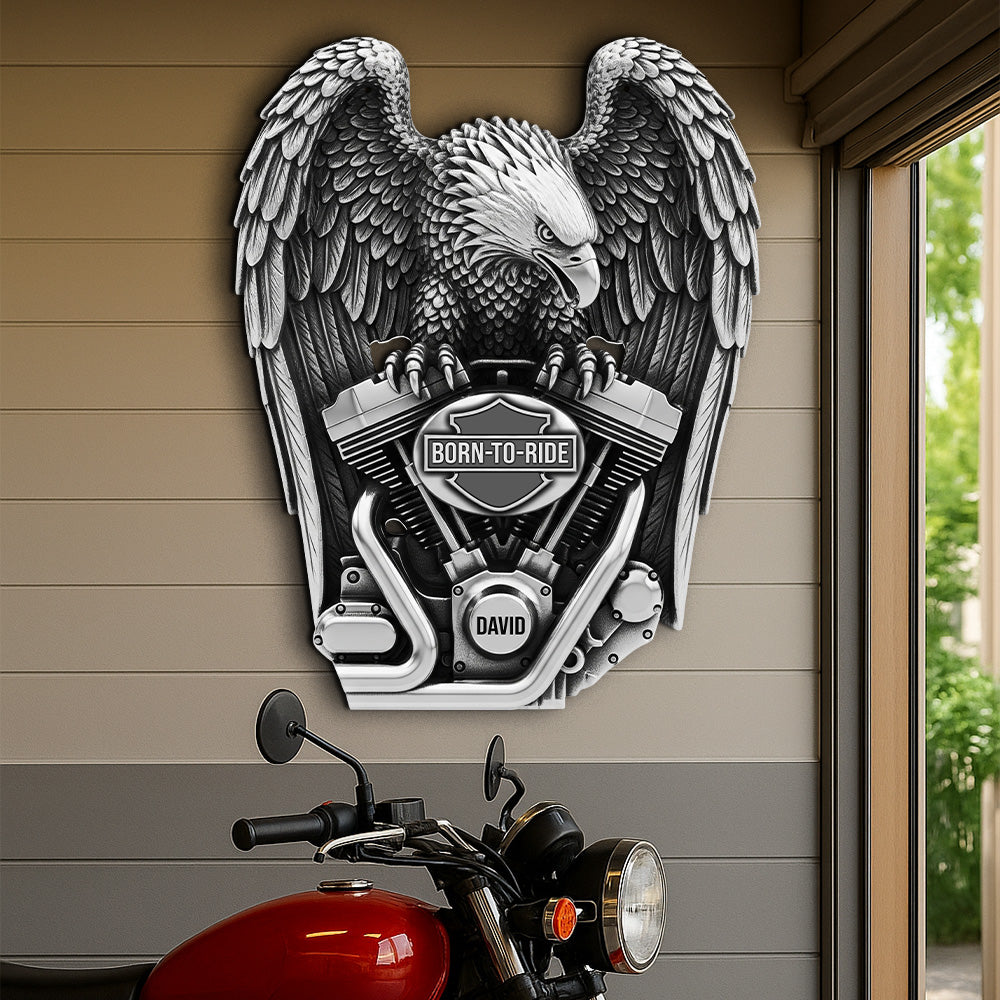 Fierce Motorcycle Engine Metal Sign - Personalized Gifts For Bikers 03qhtn120625-Homacus