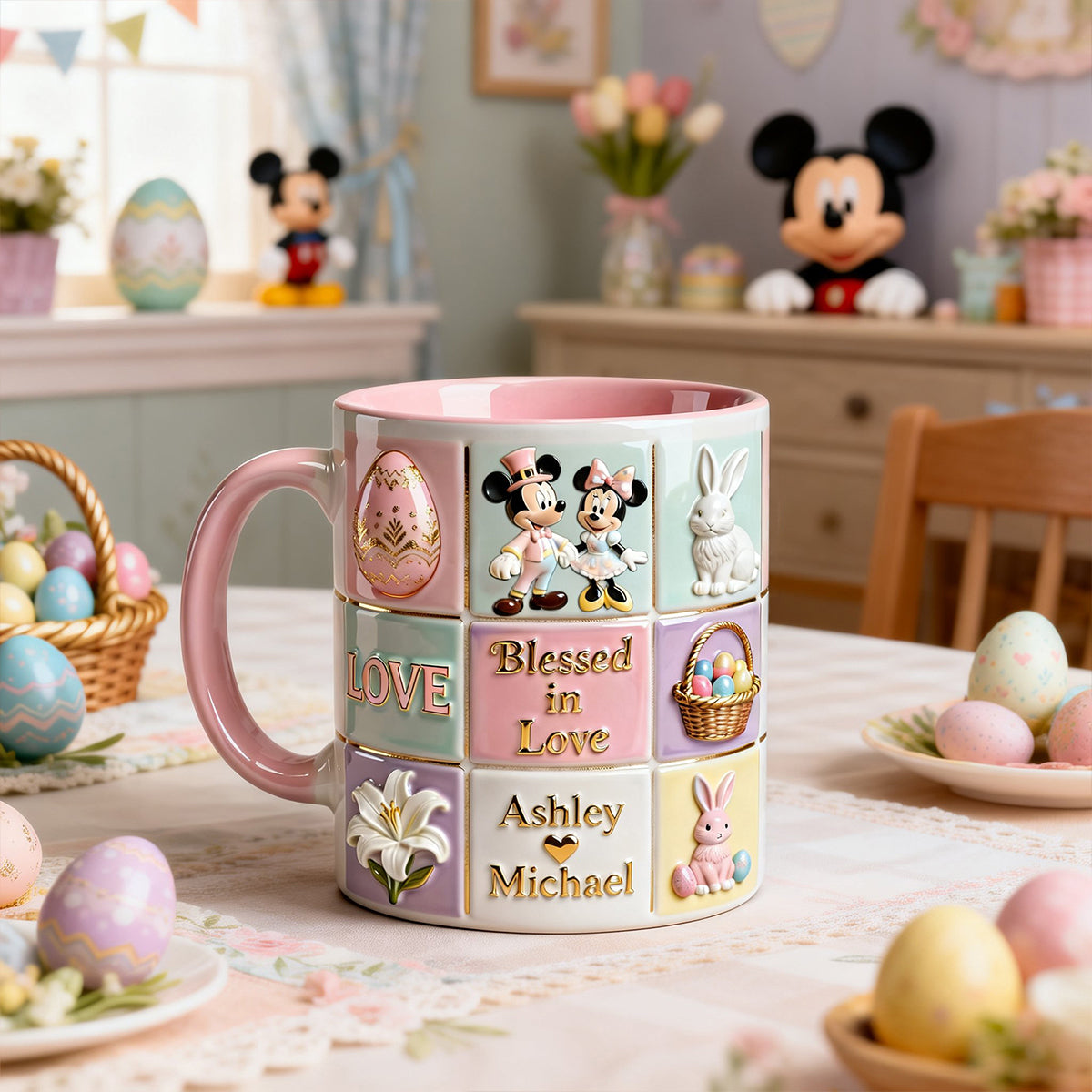 Blessed In Love Accent Mug - Personalized Gifts For Couple 02pgtn230226-Homacus