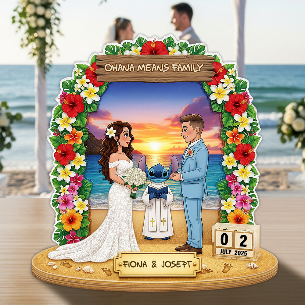 Wedding Couple Acrylic Plaque - Personalized Custom Photo Gifts For Couple 03HYLU210825-Homacus