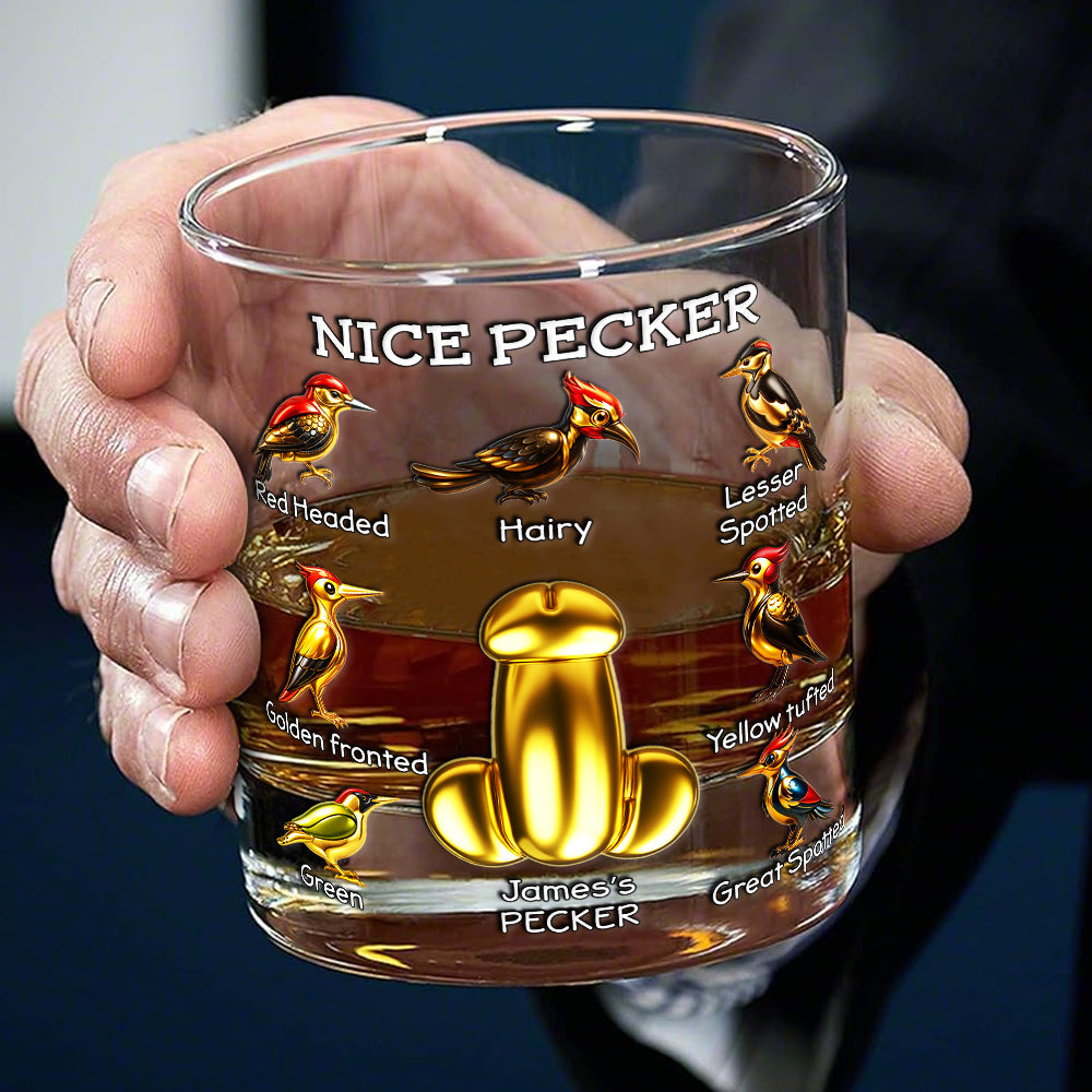 Naughty Bit Round Glass - Personalized Gifts For Him 02NALU251125-Homacus