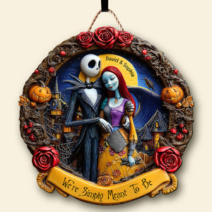 Horror Couple Wood Sign - Personalized Gifts For Couple Wood Sign 02tgqn300525-Homacus