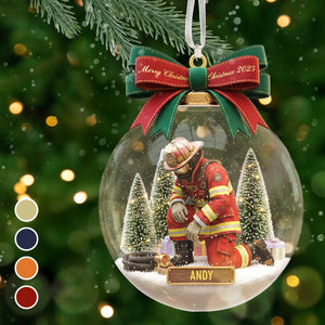 Personalized Gifts For Firefighter Christmas Ornament 01pgmg081025-Homacus