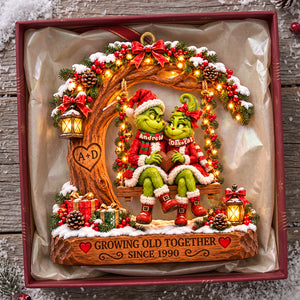 Growing Old Together Christmas Ornament - Personalized Gifts For Couple 01TYTA071026-Homacus