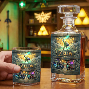 40 Years Of Adventure Glass Decanter Set Personalized Gifts 05TOQN160326-Homacus