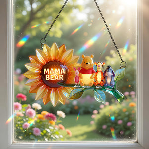 Home Is Where Mom Is Suncatcher - Personalized Gifts For Mom 03NADT230426-Homacus