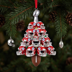 Helmet Christmas Acrylic Ornament - Personalized Gifts For Sport Lovers 02hulu210826-Homacus