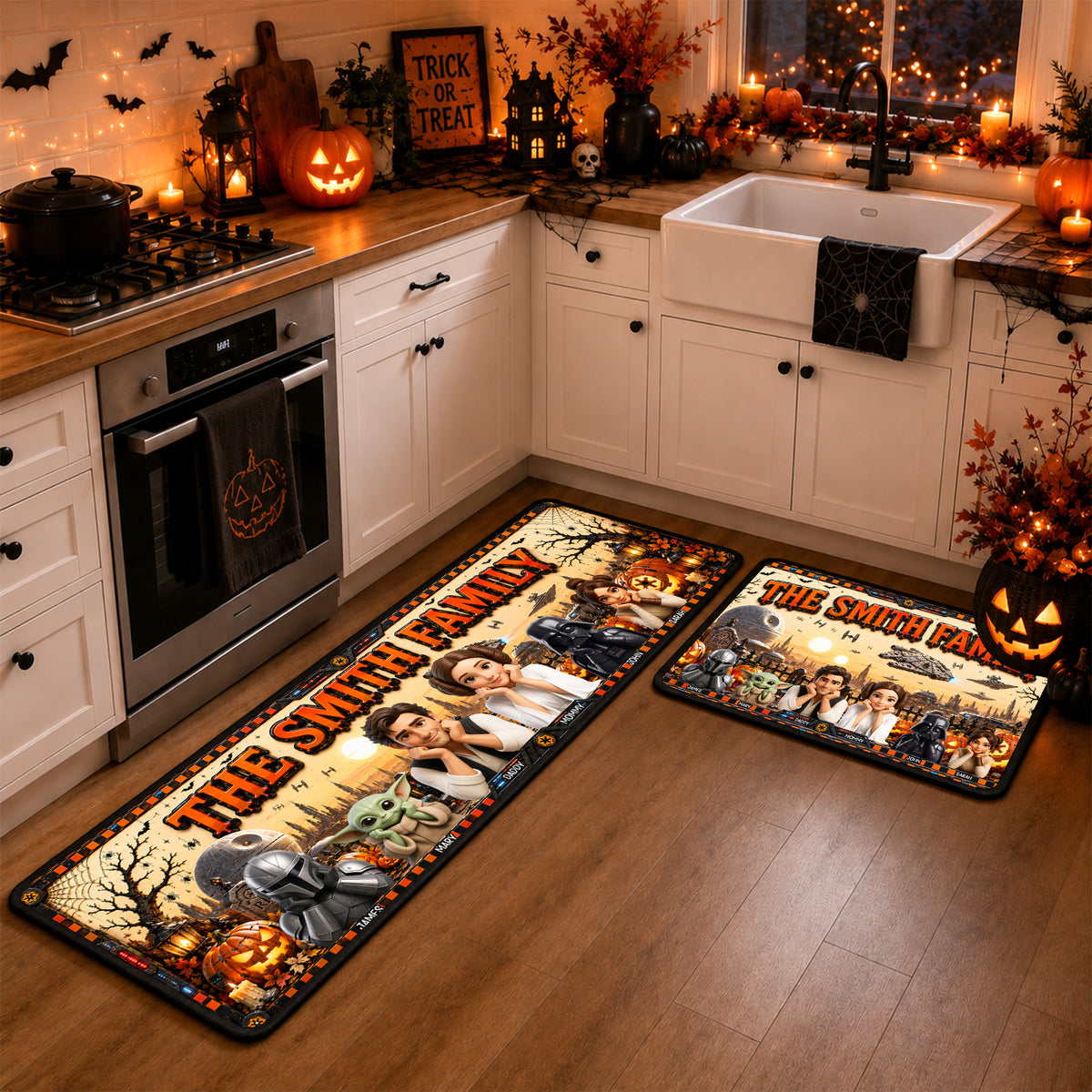Cosmic Adventure Halloween Runner Rug - Personalized Gifts For Family 05tyqn030926