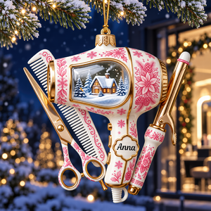 Toile De Jouy Christmas Ornament - Personalized Gifts For Hairstylist 01pgqn121026-Homacus