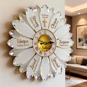 Christian Faith Acrylic Hanging Wall Clock – Personalized Gifts For Christian 06nadt251225-Homacus