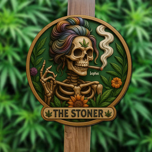 Stoner Girl Wood Sign - Personalized Gifts For Her 03totn050625-Homacus