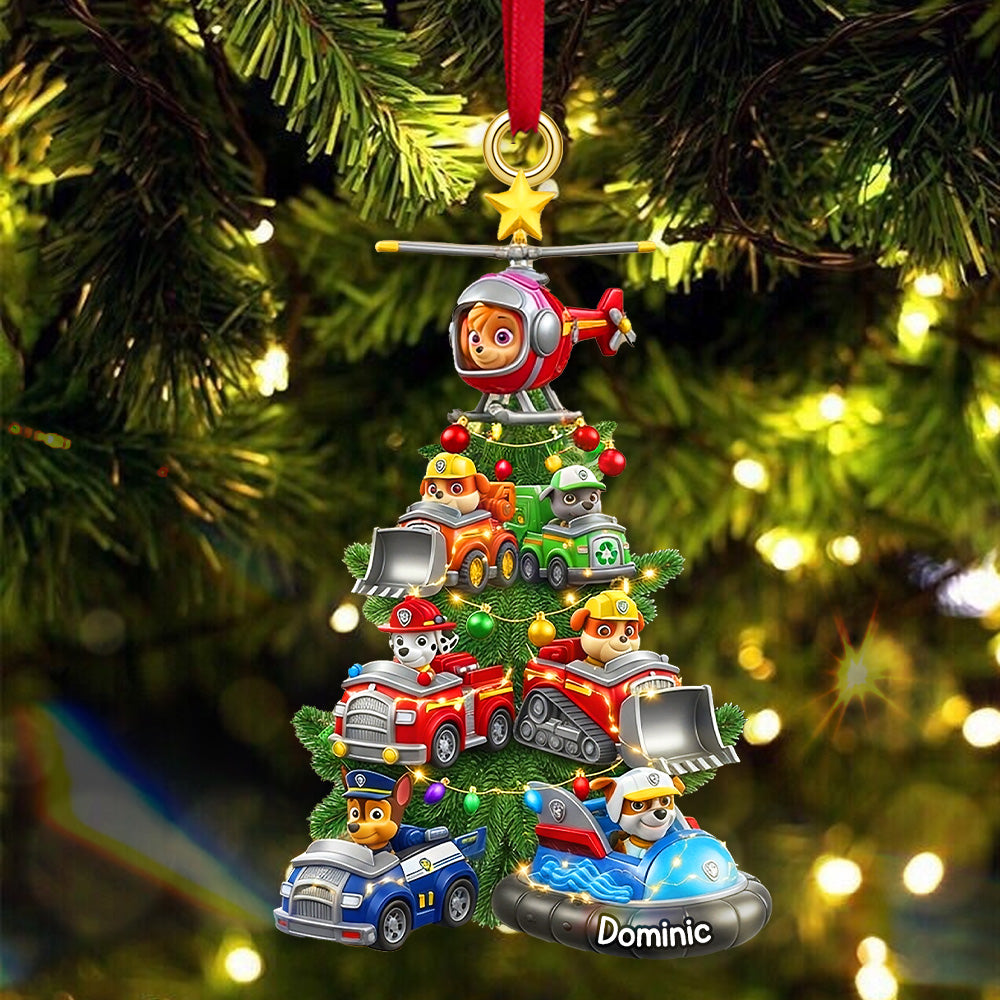 Personalized Gifts For Christmas, Cute Animals Christmas Acrylic Ornament 04kimg080925-Homacus