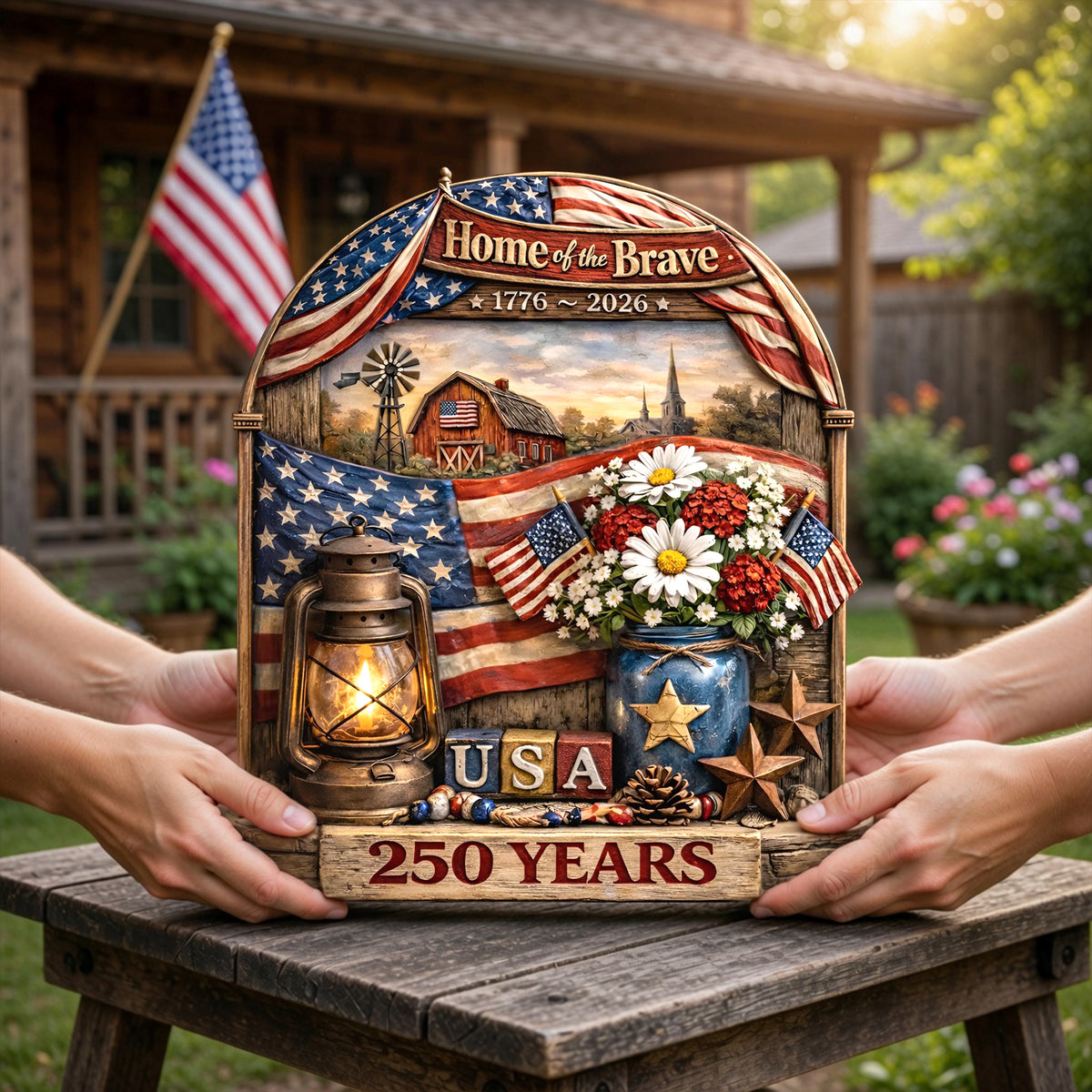 USA 250 Years Acrylic Plaque - Gifts For Patriotics 05TYLU170326-Homacus