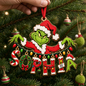 Playful Name Art String Ornament - Personalized Christmas Gifts 05qhlu210926-Homacus