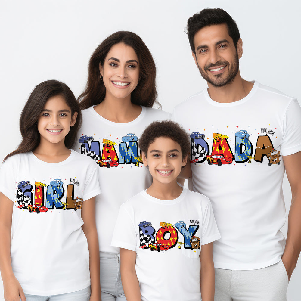 Personalized Gifts For Family Shirt The World Of Cars 01KALU160125 LMQN-Homacus