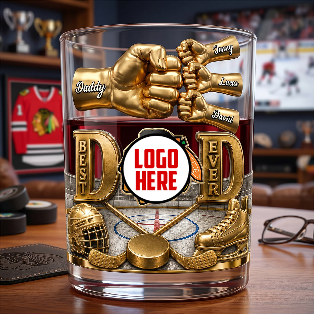 The Victory Pour Sports Whiskey Glass - Personalized Gifts For Dad 03NATN020626-Homacus