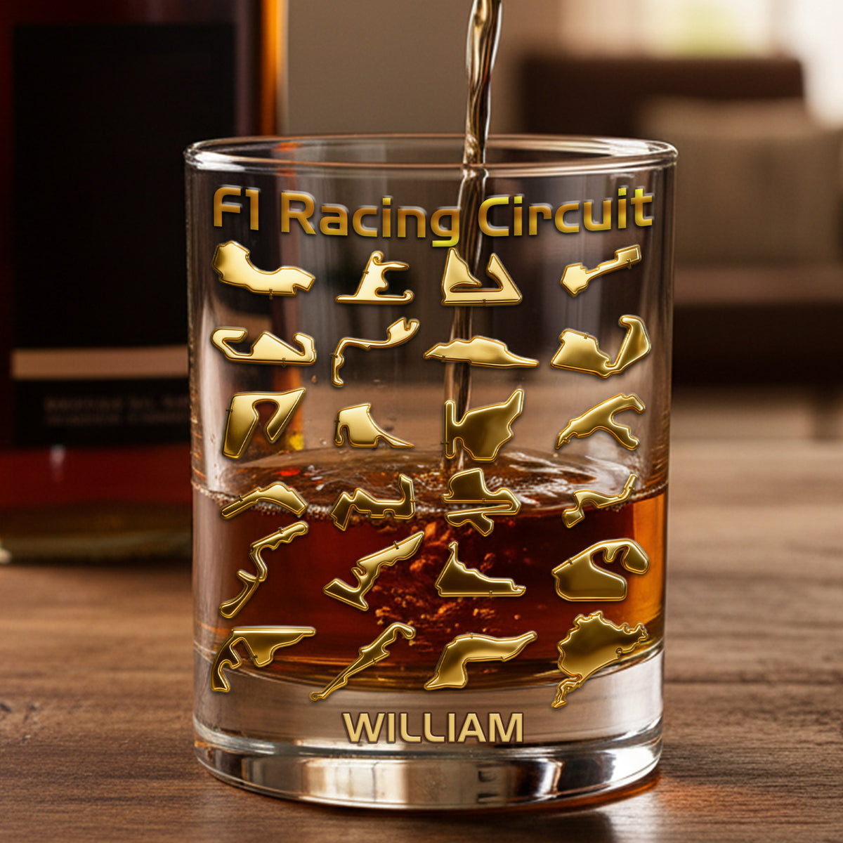 Racing Circuit Round Glass - Personalized Gifts For Racing Lovers 06NALU131225-Homacus