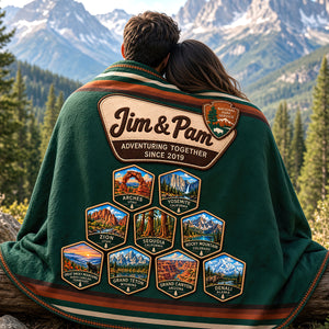 Custom National Park Blanket – Personalized Gift For Outdoor Families & Couples 02NADT081026-Homacus
