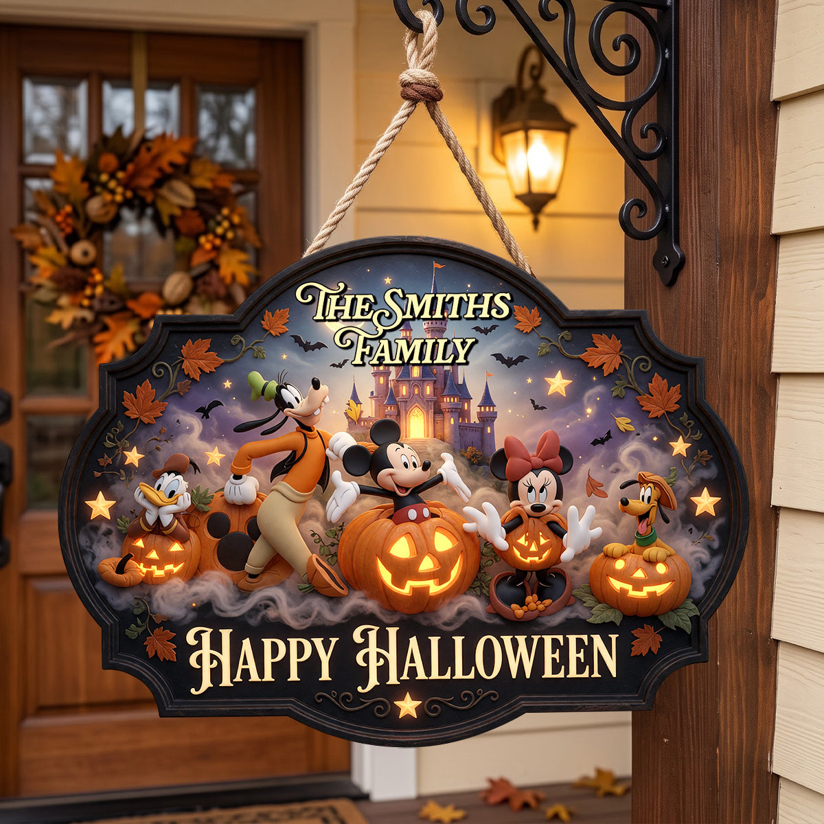 Happy Halloween Acrylic Sign - Personalized Halloween Gifts For Family 03natn060826