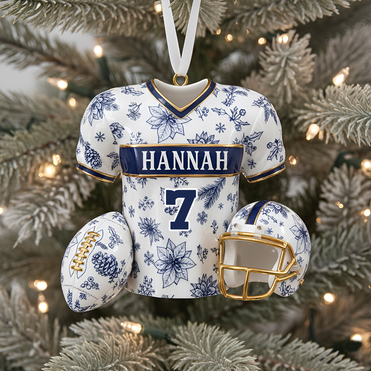 Personalized Christmas Festive Jersey Ornament 06PGLU300925-Homacus
