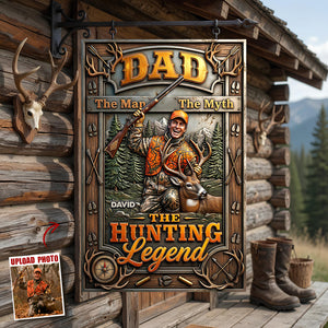 The Hunting Legend Metal Sign - Custom Photo Gifts For Hunting Dads 04hudt040526-Homacus