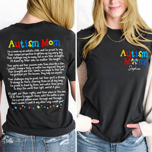 Personalized Gifts For Autism Mom Shirt I'm A Proud Autism Mom 01HUDT250225-Homacus