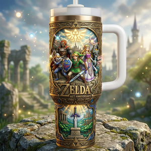 Legendary Adventure 40th Anniversary Tumbler With Handle - Personalized Gifts 02nalu060426-Homacus