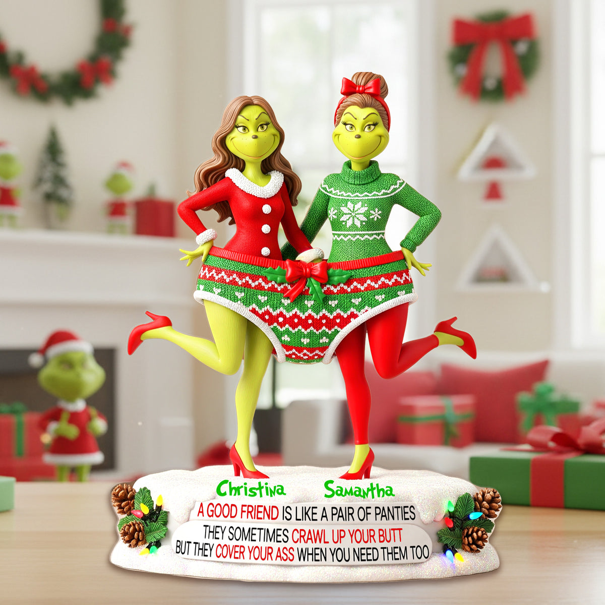 Personalized Gifts For Christmas, Best Friend Acrylic Plaque 02hymg240925-Homacus