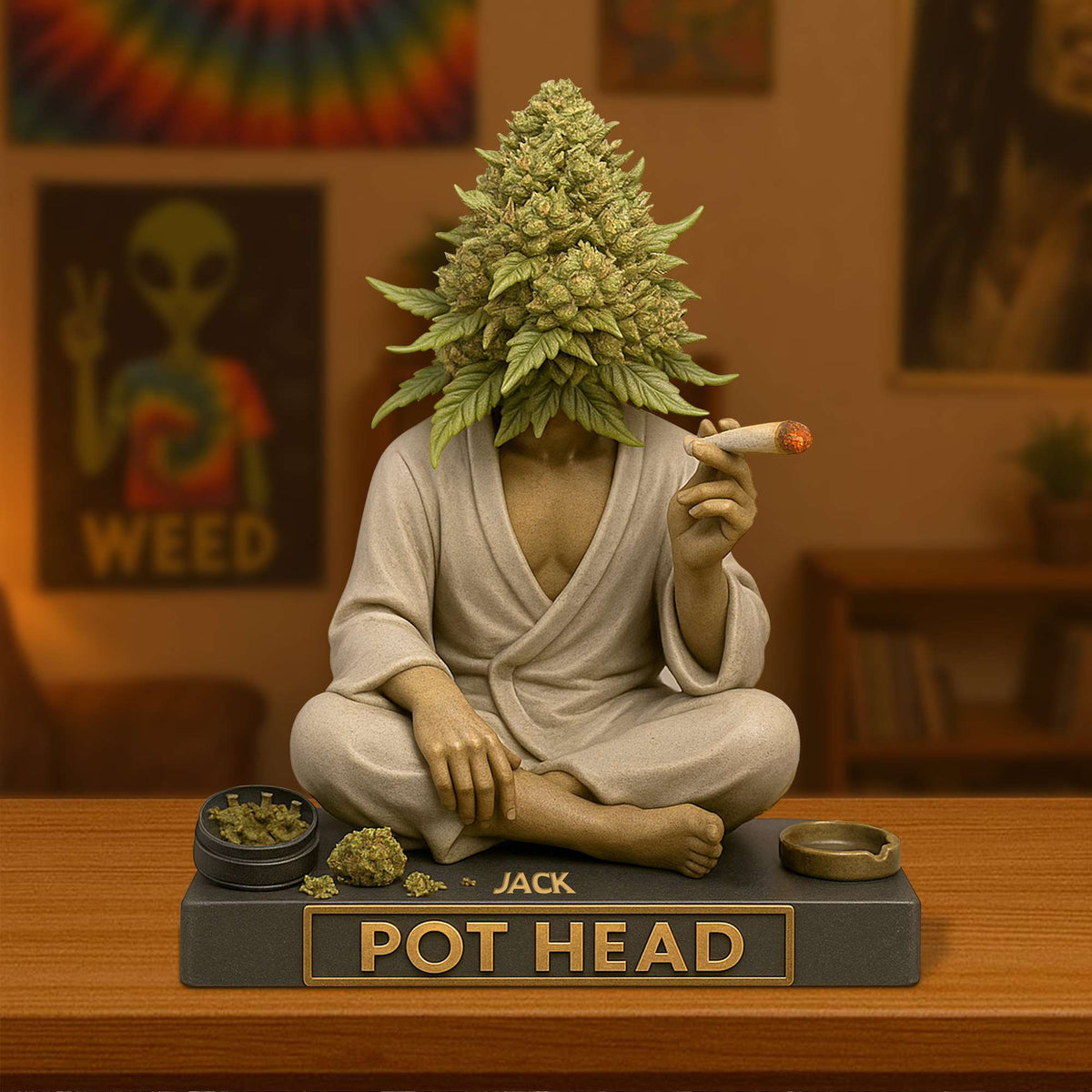 Pot Human Head Acrylic Plaque Personalized Gifts For Stoners 01TOTN040625-Homacus