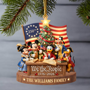 Patriotic 250th USA Anniversary Personalized Christmas Family Gifts 06PAQN240826