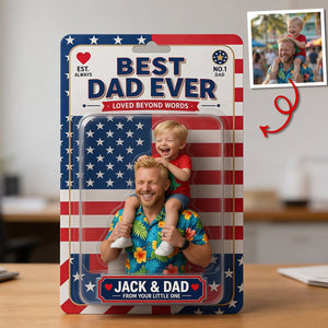 Custom Photo Best Dad Ever Acrylic Plaque - Personalized Gifts For Dad 01tytn040526-Homacus