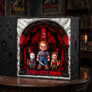 Horror Fans Dad And Kids Acrylic Light Box - Personalized Gifts For Father's Day Light Box 05TYLU120526-Homacus