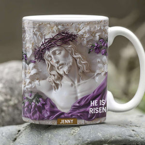 Personalized Gifts For Christian Coffee Mug, He Is Risen 01TGMH190225-Homacus